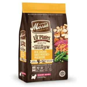 Merrick Lil' Plates Real Chicken and Sweet Potatoes with Raw Bites Dry Dog Food 4 lb