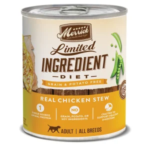 Merrick Limited Ingredient Diet Healthy Grains Chicken Wet Dog Food, 12.7 oz each, Case of 12