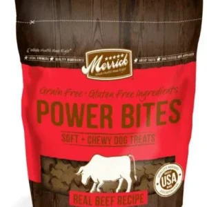Merrick Power Bites Real Texas Beef Recipe 6oz {L-1} 295152