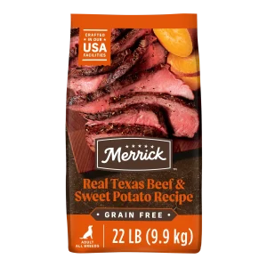 Merrick Premium Grain Free Dry Adult Dog Food, Wholesome And Natural Kibble, Real Texas Beef And Sweet Potato