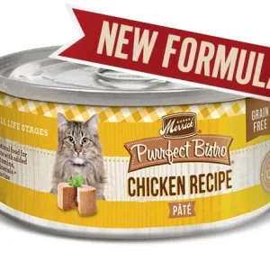 Merrick Purrfect Bistro Chicken Pate Wet Cat Food, 5.5 oz each, Case of 24