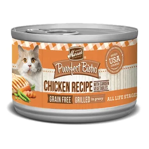 Merrick Purrfect Bistro Grain-Free Chicken Wet Cat Food - Grilled in Gravy, 5.5 oz each, Case of 24