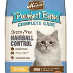 Merrick Purrfect Bistro Grain-Free Complete Care Hairball Control Recipe Dry Cat