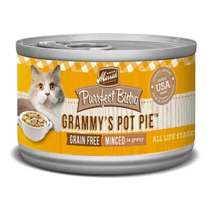 Merrick Purrfect Bistro Grain-Free Grammy's Pot Pie Wet Cat Food, 3 oz each, Case of 24