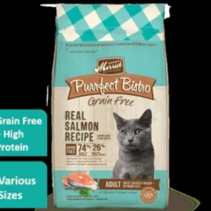Merrick Purrfect Bistro Grain-Free Healthy Adult Salmon Recipe Dry Cat Food