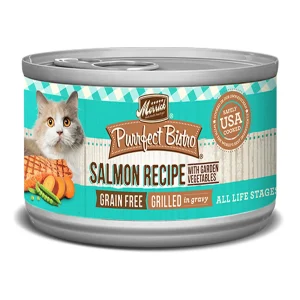Merrick Purrfect Bistro Grain-Free Salmon Pate Wet Cat Food, 5.5 oz each, Case of 24