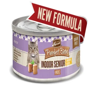 Merrick Purrfect Bistro Indoor Senior Pate Wet Cat Food, 3 oz each, Case of 24