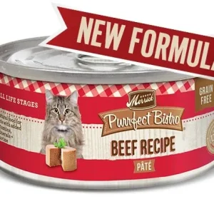 Merrick - Purrfect Bistro Merrick Purrfect Bistro Grain-Free Beef Pate Wet Cat Food, 5.5 oz, 24 ct