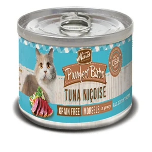 Merrick Purrfect Bistro Tuna Nicoise Morsels in Gravy Wet Cat Food, 5.5 oz each, Case of 24