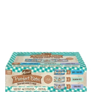 Merrick Purrfect Bistro Wet Cat Food - Seafood Variety Pack, 5.5 oz each, Case of 12