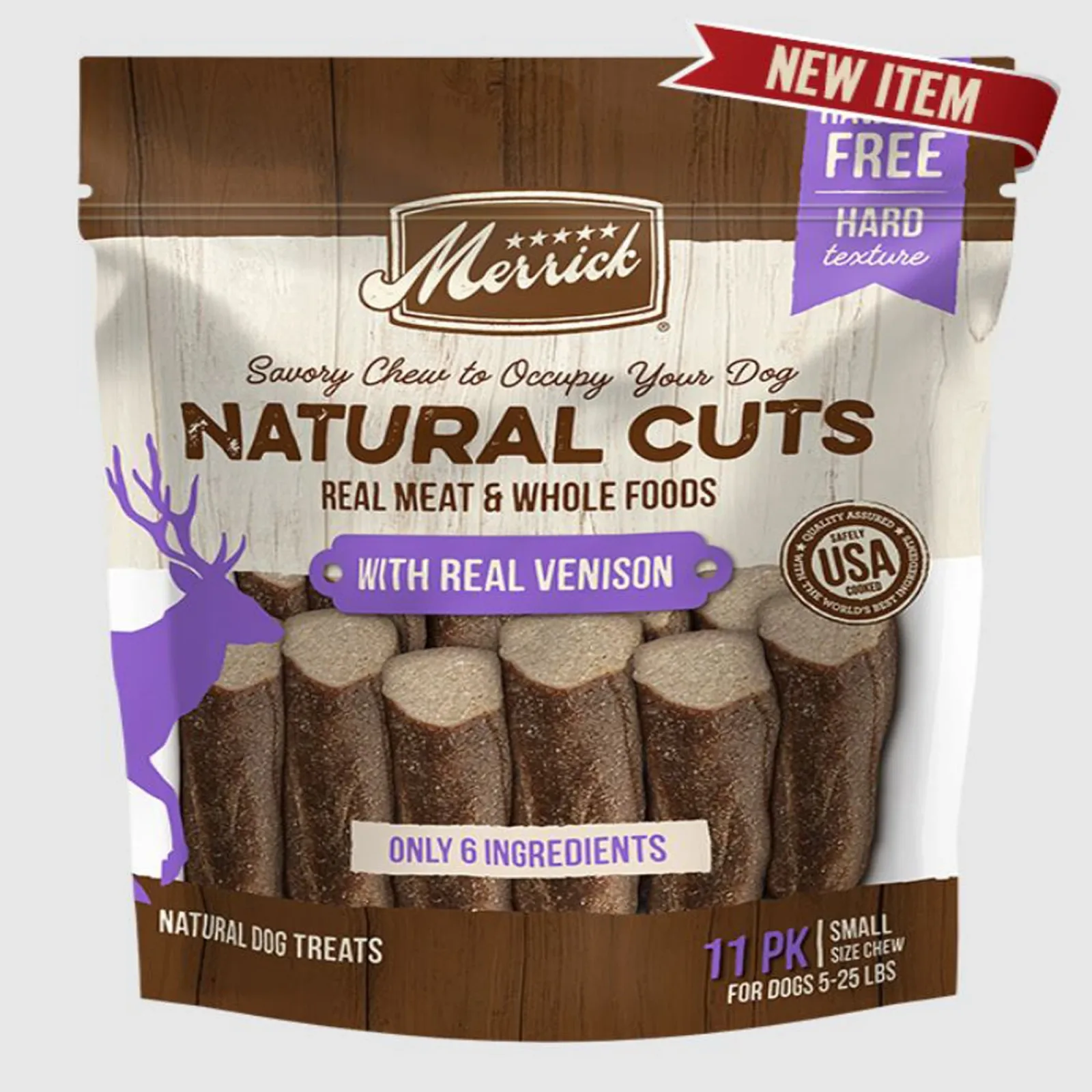 Merrick Venison Dog Chews - Long-Lasting Rawhide-Free, Small