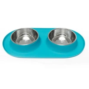 Mess D Dbl Feedr Blu 1.5 Cup{L-x}