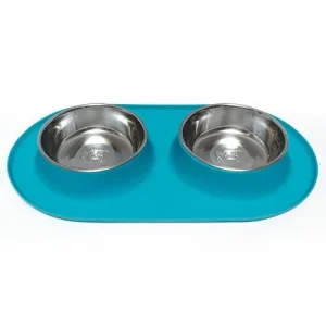Mess D Dbl Feedr Blu 3 Cup{L-x}
