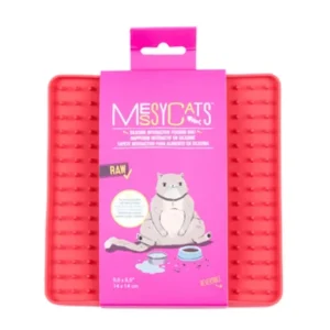 Messy Mutts Cat Silicone Interactive Feeding Mat Watermelon