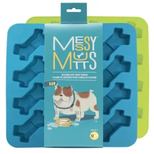 Messy Mutts Dog Bone Dog Treat Maker Silicone, 2-Count