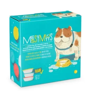 Messy Mutts Dog Bowl and Lid Set 6 Cup, 6-Count