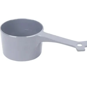 Messy Mutts Dog Cat Dry Dog Food Scoop 1 Cup Grey