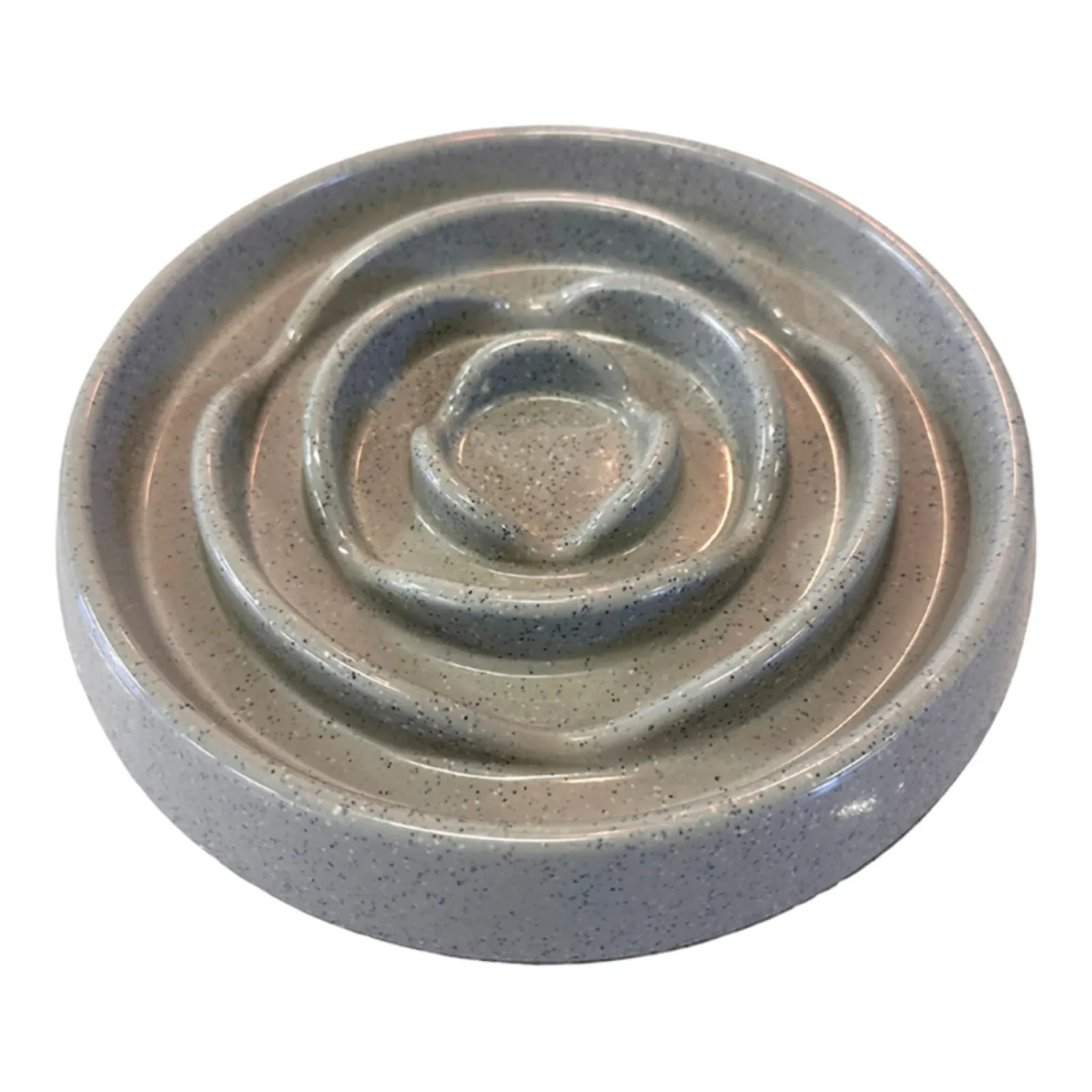 Messy Mutts Dog & Cat Slow-Feeder Speckled, Grey 1.75 Cup