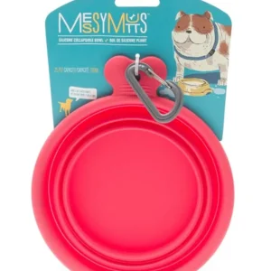 Messy Mutts Dog Collapsible Bowl Green 3 Cup