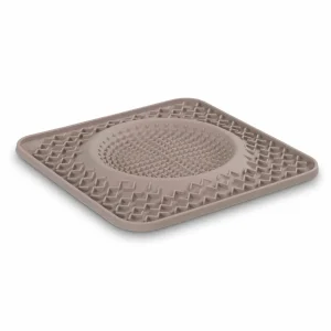 Messy Mutts Silicone Therapeutic Dog Lick Bowl Mat, Grey