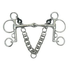 Metalab Magic Jointed Mouth Pelham Bit 5.25" Stain