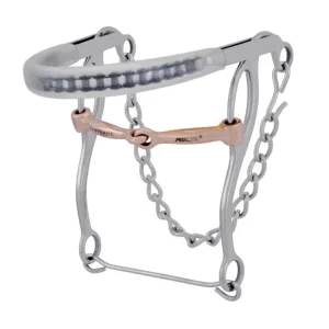 Metalab Plastic Cover Nose Hackamore with Snaffle Bit