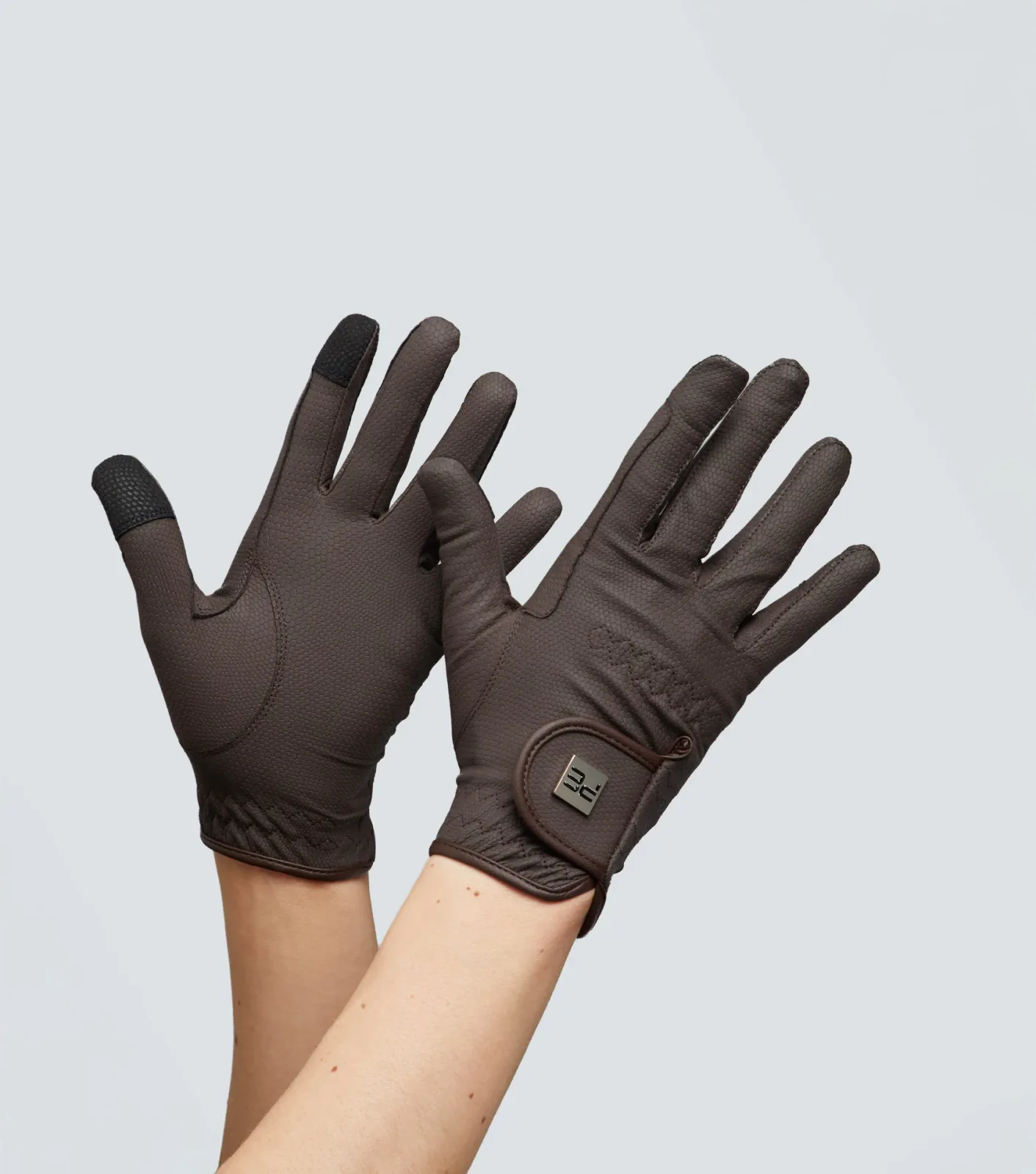 Metaro Junior Riding Gloves Brown