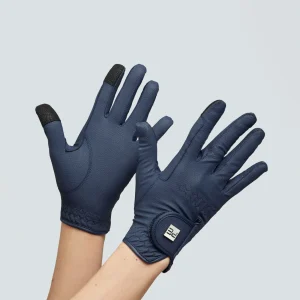 Metaro Junior Riding Gloves Navy