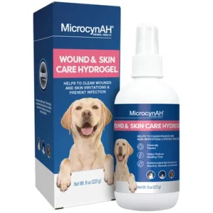 MicrocynAH Wound and Skin Care Hydrogel Pet Spray Treatment