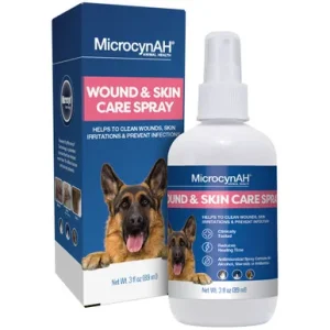 MicrocynAH Wound and Skin Care Pet Spray Treatment
