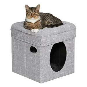 Midwest Curious Cat Cat Cube -Silver Mesh {L+1} 277488