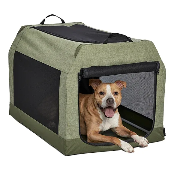 MidWest Homes for Pets Canine Camper Tent Dog Crate Green 36 in