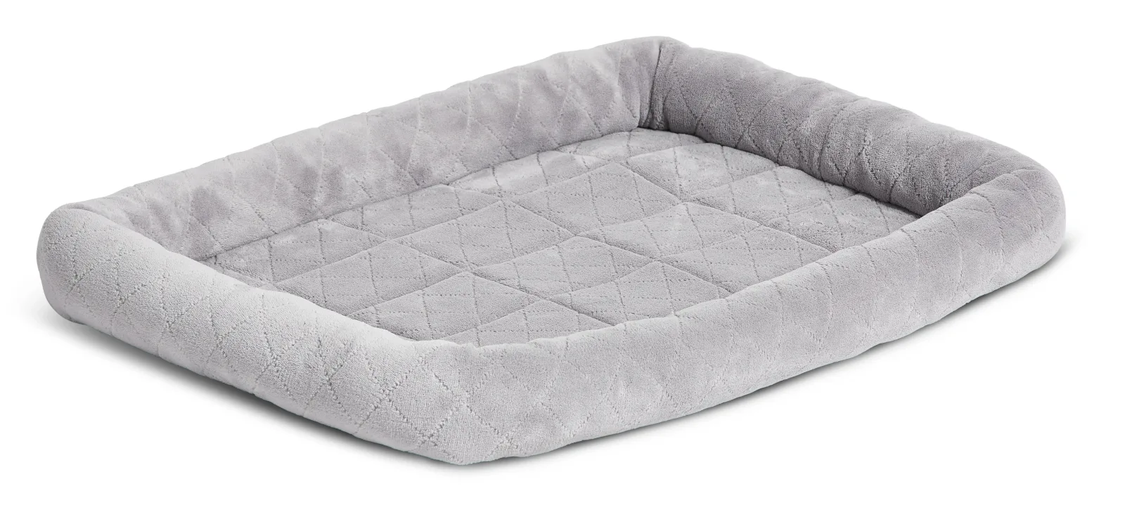 MidWest Homes for Pets Deluxe Diamond Stitch Pet Dog Bed Gray 30 in