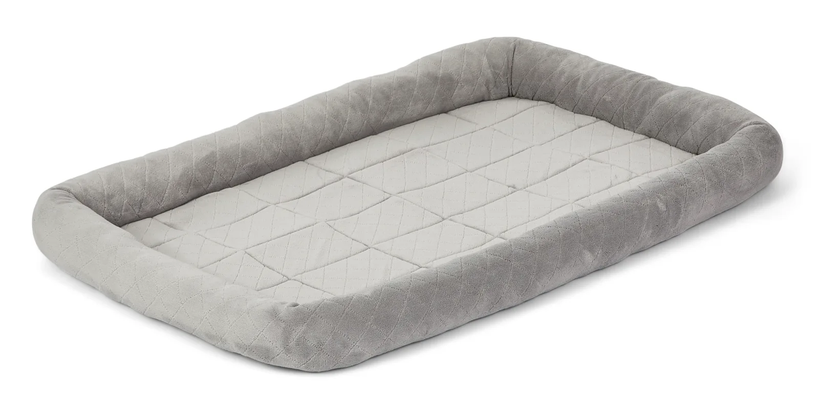 MidWest Homes for Pets Deluxe Diamond Stitch Pet Dog Bed Gray 48 in