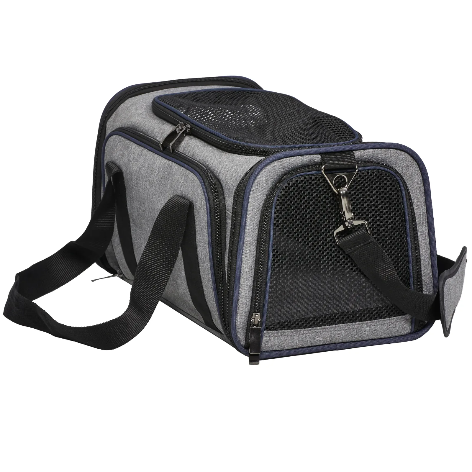 MidWest Homes for Pets Duffy Expandable Dog Carrier Gray Small