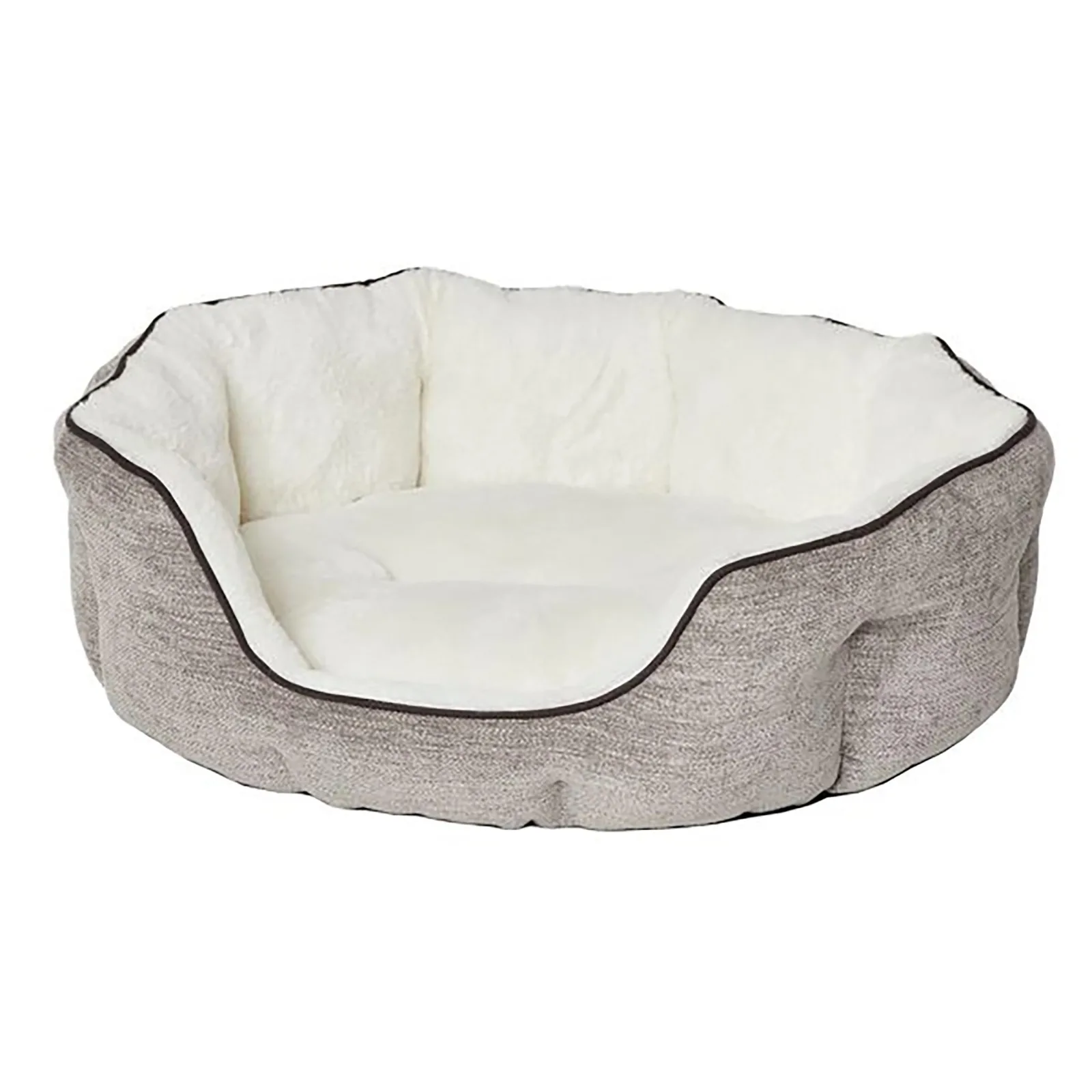 MidWest Homes for Pets QuietTime Deluxe Tulip Dog Bed Taupe M