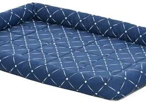 Midwest Quiet Time Ashton Bolster Bed Blue 36" {L-1}277433