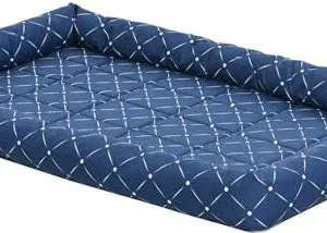 Midwest Quiet Time Ashton Bolster Bed Blue 42" {L-1}277435