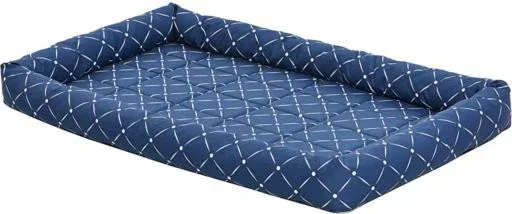 Midwest Quiet Time Ashton Bolster Bed Blue 42" {L-1}277435