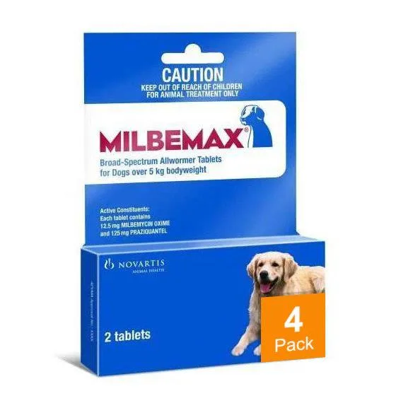 Milbemax Wormer Dogs 11-55lbs (5-25kg) - 4 Chews - Image 2