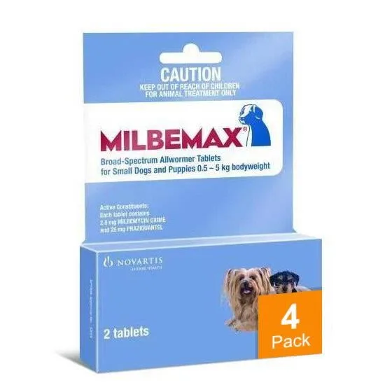 Milbemax Wormer Dogs Under 11lbs (5kg) - 4 Chews - Image 2