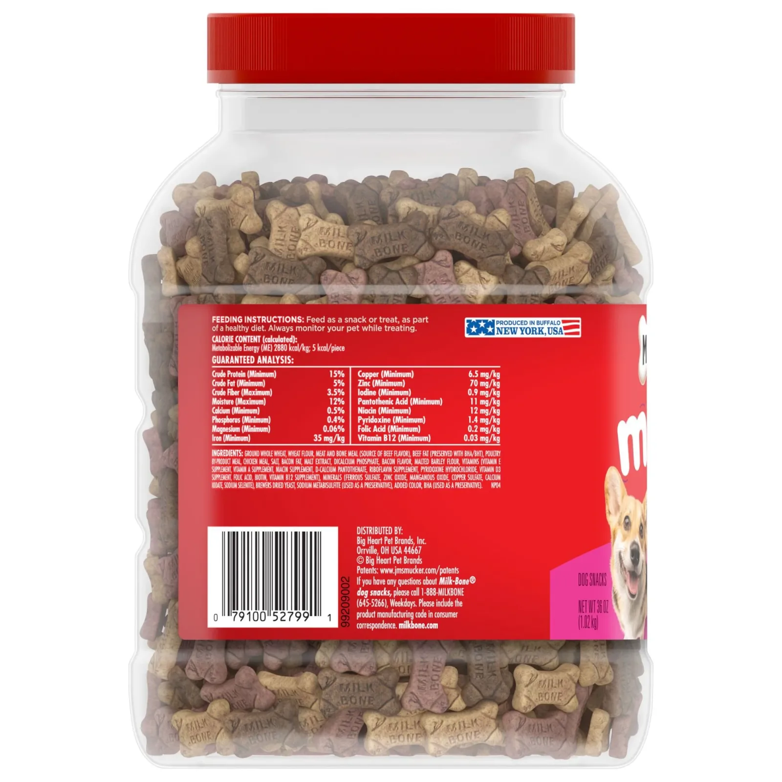 Milk-Bone Flavor Snacks Mini Dog Biscuits, Flavored Crunchy Dog Treats, 36 Oz. - Image 2