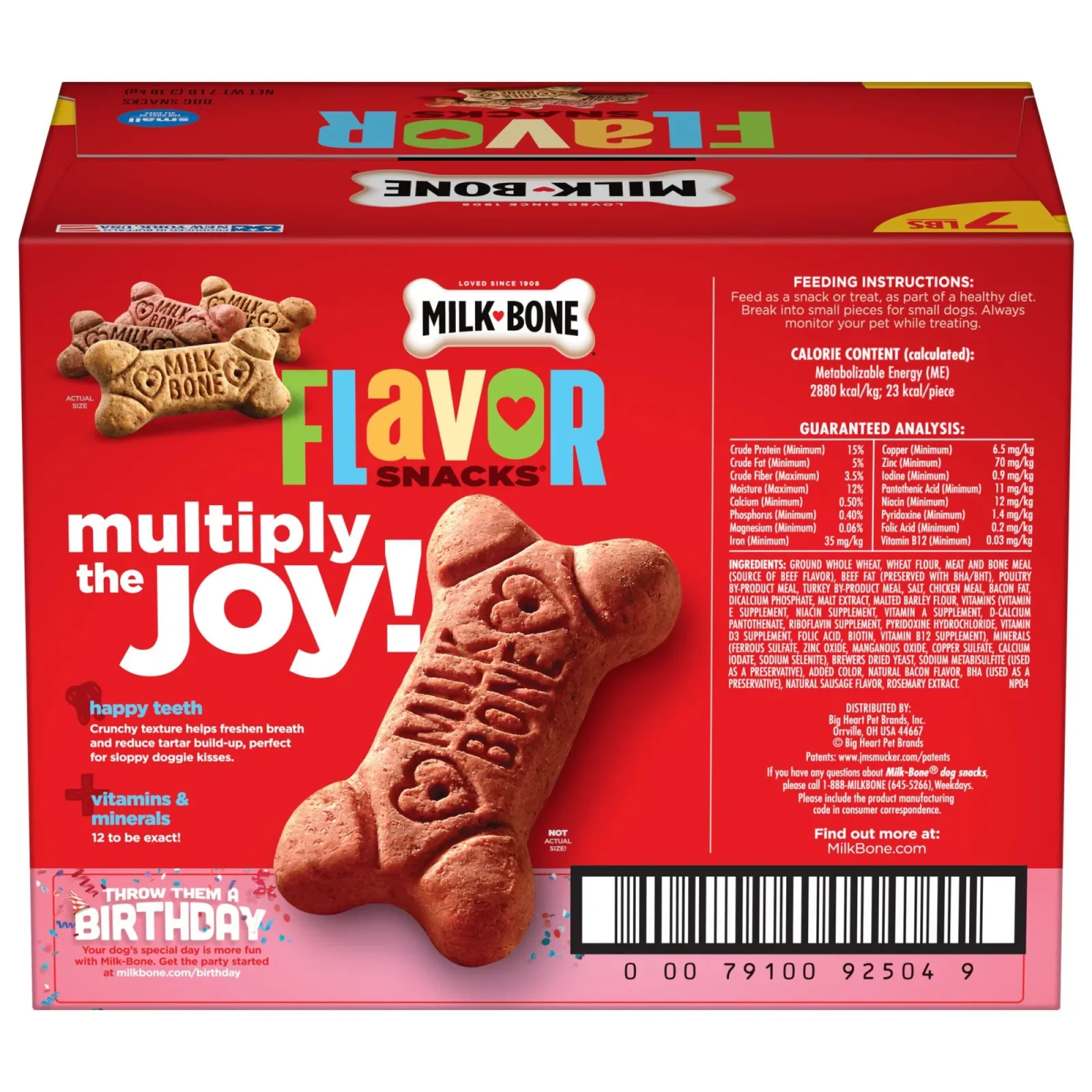 Milk-Bone Flavor Snacks Small Dog Biscuits, Flavored Crunchy Dog Treats, 7 lb. - Image 2