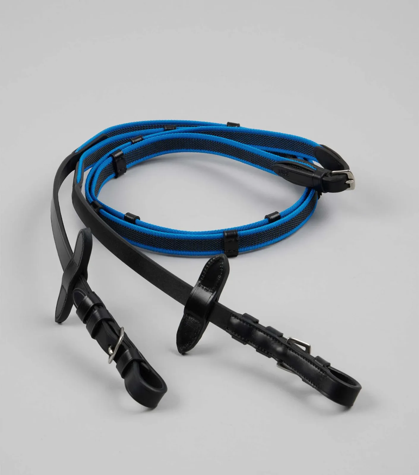Mineo Pony Continental Reins Black/Blue - Image 2