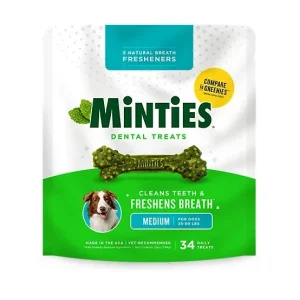 Minties Dental Bone for Dogs Medium 28 oz.
