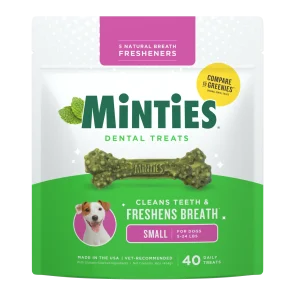 Minties Dog Dental Bone Treats Tiny/Small 16oz