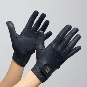 Mizar Ladies Leather Riding Gloves Navy