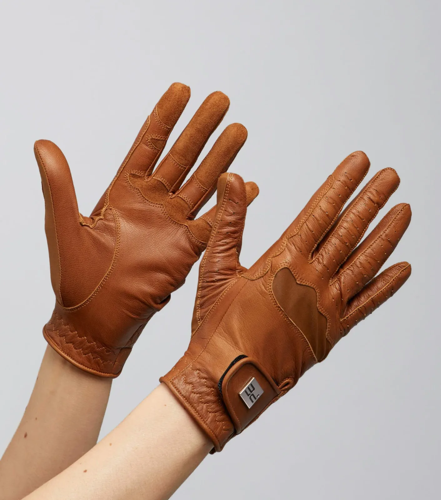 Mizar Ladies Leather Riding Gloves Tan