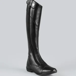 Modus Womens Leather Dress Tall Riding Boots Black