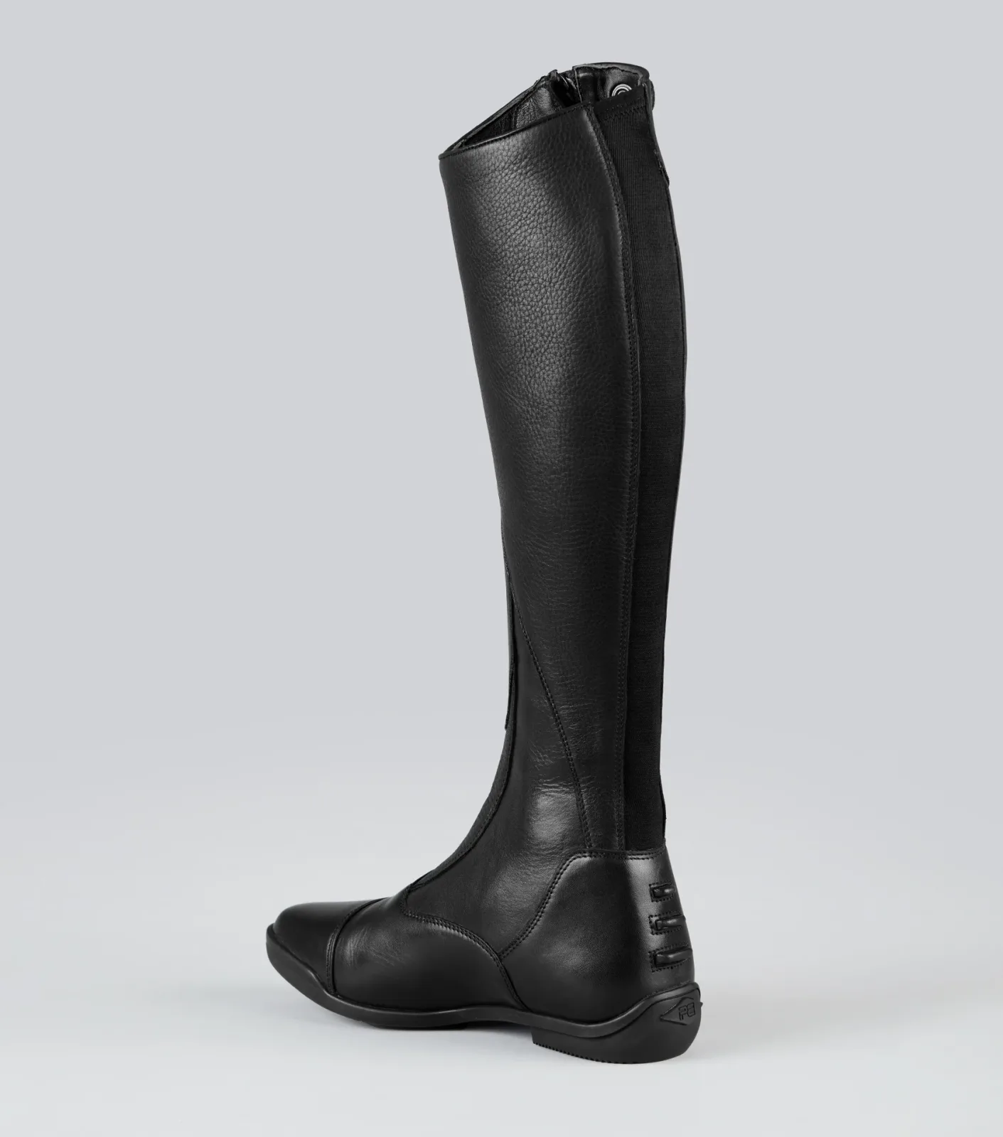 Modus Womens Leather Dress Tall Riding Boots Black - Image 2